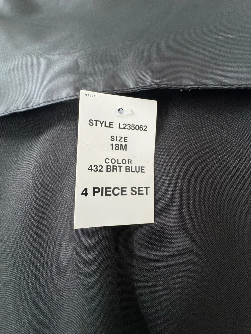 Jonathan Strong 4 Piece Set Teal Dress Shirt, Gray Vest & Black Pants Size 18M